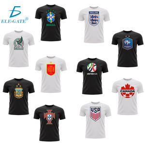 ELE-GATE <b>Mens</b> Short Sleeve <b>T</b> <b>Shirt</b> 100 Percent Polyester <b>Crew</b> <b>Neck</b> Regular Fit Casual Graphic Featuring Sports Team Spirit Desig - Product Image 1