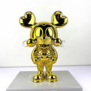 Décoration d'intérieur <span class=keywords><strong>Mickey</strong></span> en gros, figurines de dessin animé <span class=keywords><strong>Mickey</strong></span> en chrome doré, sculpture <span class=keywords><strong>Pop</strong></span> Art - Product Image 1