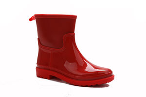 รองเท้าบูตผู้หญิงครึ่งสวนกันฝน PVC,รองเท้าแฟชั่นกันน้ำสำหรับสุภาพสตรี - Product Image 4