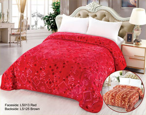 2024 grosir siap disiapkan poliester kustom dicetak Super lembut 195X235 CM 2 .9 KG selimut Mink awan - Product Image 4