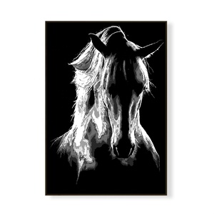 Pittura moderna fatta a mano di arte della parete del cavallo dipinto a mano <span class=keywords><strong>su</strong></span> <span class=keywords><strong>tela</strong></span> per le pitture e le arti della parete decorazione della stanza - Product Image 1