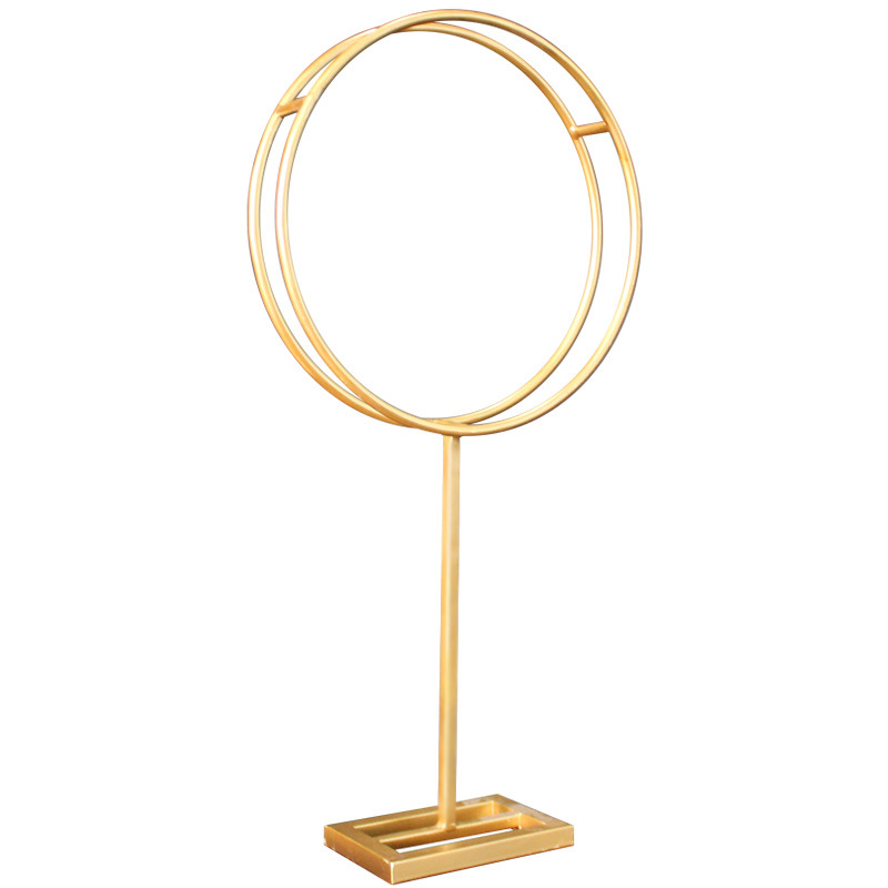 New wrought iron wedding decoration table flower decoration home decor metal vase with handle