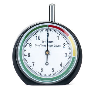 काले रंग का कोडेड रंग कोड आसानी से पढ़ने मोटरसाइकिल कार ट्रक बस व्हील डायल प्रकार टायर ट्रेड गहराई गेज - Product Image 2