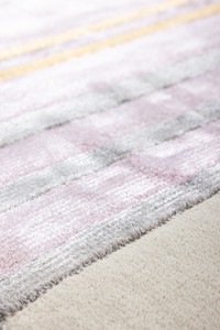 Modern Luxury Hand Knotted Tibetan Wool Silk Rug Handmade Decorative Carpet for Interior Design Projects Residential Bulk Supply - Product Image 5