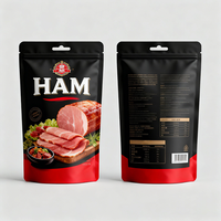 Sachet de cuisson personnalisé en aluminium haute barrière pour dinde, sachet d'épices, emballage pour bœuf séché, sachet pour jambon
