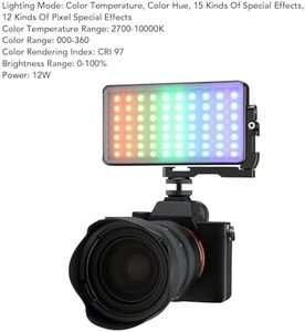 12W RGBWY LED portatile Video di riempimento di luce fotografia a freddo scarpa montaggio a 360 ° rotazione continua oscuramento illuminazione fotografica - Product Image 6