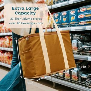 27 Liter Leak-proof Travel Beer Cold Thermal Bags Beach Summer Picnic Collapsible Custom Soft Cooler Insulated Bag - Product Image 3