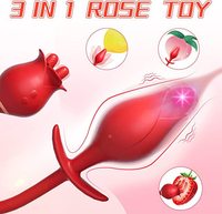 AIERSHA nouveau Offre Spéciale électrique langue léchant vibrateur Rose jouets sexuels pour femme Rechargeable 2 en 1 Anal Plug vibrateur