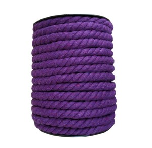 Prix usine 10mm d'épaisseur <span class=keywords><strong>corde</strong></span> <span class=keywords><strong>de</strong></span> coton doux blanc cordon <span class=keywords><strong>de</strong></span> nœud coulant pour jardin macramé chaussure et plante cintre Kit - Product Image 1