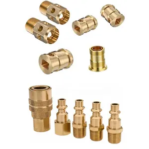 Quick Release Connector Coupler Pneumatic Quick Coupling Provided Fittings American Type Brass Hot Sale USA Round Forged Equal