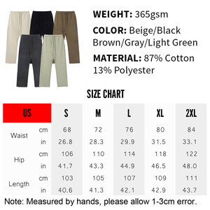 Wholesale Custom High Quantity Thick Cotton Polyester Cargo Sweatpants Men Slim Joggers Thermal Fleece Custom Warm Men Joggers - Product Image 6