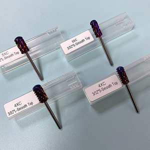 Đầu mài móng tay hình tròn an toàn màu tím Carbide 4XC 5XC, màu xanh dương, dụng cụ làm móng, loại bỏ bột và mài acrylic - Product Image 2