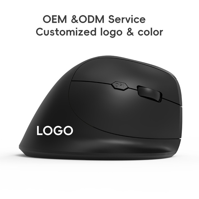 Ergonomic Gaming Mini Mouse 2.4G + BT 5.2 Wireless Dual-Mode Optical Silent Button Programmable Vertical Design Right Hand