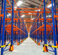 Système de rayonnage de palettes robuste pour entrepôt, étagère de stockage métallique réglable, rayonnage industriel en acier pour la logistique et le stockage en entrepôt