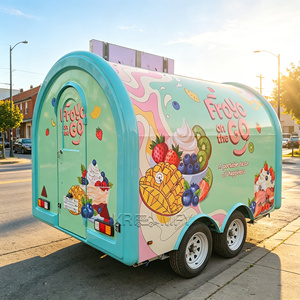 Modern Burger Smoothie Coffee Food Trailer Fully Equipped Aluminum Fiberglass Food Truck VIN Certified <b>Rust</b> Resistant Candy Cart - Product Image 5