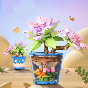 Juego de ramos de flores, minibloques de construcción para niños y niñas de 8 a 12 años, Micro ladrillos, juguetes educativos, juegos de bloques de ramos para niños - Product Image 3