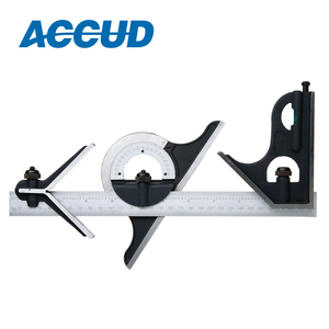 China Best Selling 3 In1 Adjustable Ruler Multi Cast Iron Combination Square Set Angle Finder