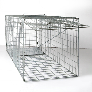 <span class=keywords><strong>Cage</strong></span> piège à lapin en métal petit transporteur d'animaux avec motif animal pour le piégeage de la martre - Product Image 4