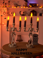Décorations lumineuses LED effrayantes pour Halloween, mini décorations de table, aménagement de scène pour bar, devanture de magasin, porte, affichage de costumes de fête effrayants