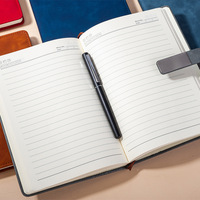 Promotion Usine : Coffret Cadeau Carnet A5 Personnalisé Multicolore – Papeterie de Bureau Minimaliste en Cuir Souple Épais avec Boucle