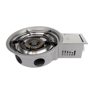 PINNOVO-parrilla de <span class=keywords><strong>gas</strong></span> coreana para barbacoa, olla caliente de acero inoxidable para exterior, parrilla de barbacoa para restaurante, mesa de <span class=keywords><strong>gas</strong></span>, estufa superior - Product Image 1