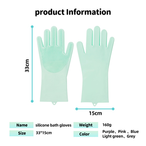 Gant de massage pour animaux de compagnie Roki 2-en-1 en silicone, gant de toilettage pour chiens, écologique, biodégradable, taille petite/moyenne, nettoyage des poils - Product Image 2
