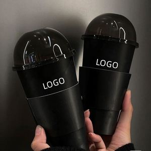Nuevo Diseño, Vaso de Plástico Desechable Negro de 520/700 ml, 90 mm, con Tapas, de Polipropileno Rígido, Personalizado, para Té con Leche Boba, Jugo - Product Image 1