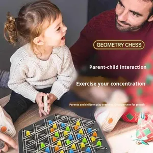 Chuỗi hình học cờ vua xuyên biên giới gia đình tương tác suy nghĩ tập thể dục đồ chơi ban nhạc cao su trò chơi với vật liệu nhựa - Product Image 4
