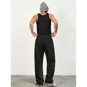 Men's Casual Baggy Pants Wide Leg Breathable <b>Joggers</b> With Pockets Streetwear Travel Pants - Product Image 3
