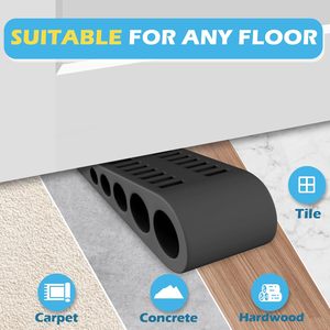 Porta resistente in acciaio con supporto Design moderno in gomma porta ferma cuneo <span class=keywords><strong>per</strong></span> camera da letto e <span class=keywords><strong>bagno</strong></span> porta inferiore - Product Image 3