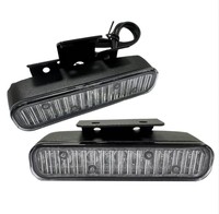 Feux de signalisation d'urgence à LED de 3 watts pour véhicule, montage en surface sur grille, clignotant stroboscopique pour voiture, camion, ambulance, montage sur grille avant