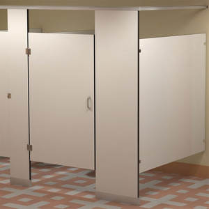 Cloisons de toilettes modulaires montées au <span class=keywords><strong>plafond</strong></span> pour centre sportif moderne, cloison de séparation de salle de bain commerciale, espaces publics - Product Image 2