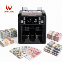 Machine professionnelle de comptage d'argent, compteur de billets multi-devises avec détection de contrefaçon pour usage bancaire