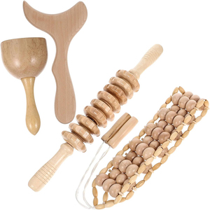Herramientas de Masaje de Madera Gua Sha para Moldear el Cuerpo, Aliviar el Dolor Muscular y Drenaje Linfático - Product Image 3