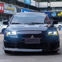 Feux de jour à LED séquentiels modifiés sur mesure, clignotants RGB, projecteur de phare pour Mitsubishi Lancer EX 2009-2018