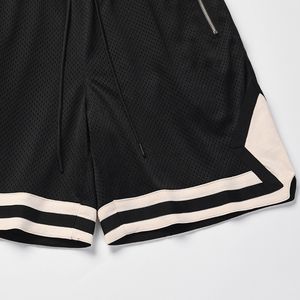 Short d'uniforme de basket-ball personnalisé vintage pour hommes Short de sport d'entraînement rétro à double maille de haute qualité avec poches - Product Image 4
