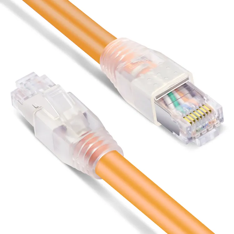 Cabo LAN Ethernet Cabo de rede Cat5e para data center colorido personalizado FTP SFTP SSTP Cat6a Cat7 Cat8 UTP Cat6 Cable Network