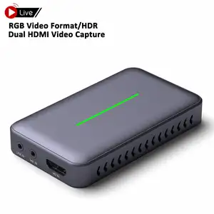 Карта видеозахвата hdmi с usb-портом, новая модернизация, RGB-формат, бесшовная переключение, игровая 4 К 60 usb, 3,0 карта видеозахвата