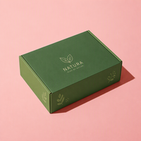 Boîte d'expédition personnalisée avec logo, en carton ondulé E Flute, certifiée FSC, recyclable, écologique, finition laminée de qualité supérieure pour l'expédition e-commerce
