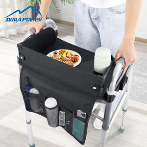 ถาดวางของ DuraPower Walker สีดำ ขนาด 43x33x17 ซม. อุปกรณ์จัดเก็บอเนกประสงค์สำหรับรถช่วยเดินและอุปกรณ์ช่วยเดิน - Product Image 1