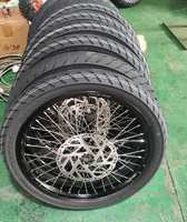 Ensemble de roues de 17 pouces pour Sur-Ron Light Bee X LBX Dirt Bike Pit Bike, pneus tout-terrain, assemblage complet, pièces de mise à niveau pour vélo électrique