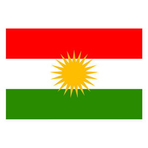 Kustom 100% Poliester 3X5 Kaki Stok Merah Putih Bendera Hijau Negara Murah Bendera Kurdistan - Product Image 1