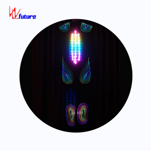 Mono de fibra óptica LED, traje de baile luminoso para espectáculo de escenario, ropa de actuación iluminada, diseño de vestido de <span class=keywords><strong>Flamenco</strong></span>/Ballet - Product Image 1