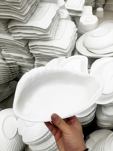 Vajilla de hotel barata de venta directa plato de porcelana de cerámica blanca platos Pratos para <span class=keywords><strong>restaurante</strong></span> por tonelada en stock de Fac directo - Product Image 4