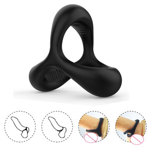Anello Fallico in Silicone Morbido Premium per Uomini, Giocattolo Sessuale per Adulti, Elastico e Confortevole per Ritardare l'Eiaculazione e il Piacere - Product Image 2