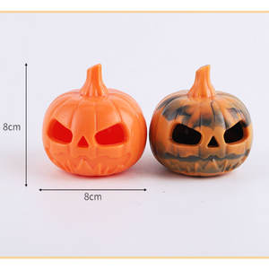 Yeni Pet çiğnemek oyuncak degrade renk kabartmalı şekil kabak Bite dayanıklı kauçuk diş temizleme taşlama köpekler çiğnemek oyuncak - Product Image 4