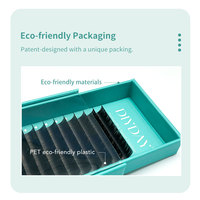 DIYDAY Meilleur Prix Extensions de Cils Naturels Écologiques Durables en Faux Vison CC Ultra Légers et Doux, Faits à la Machine, Effet Volume Ellipse