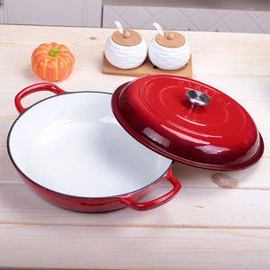 <span class=keywords><strong>Salud</strong></span> y protección del medio ambiente Recubrimiento de ollas fundidas de <span class=keywords><strong>hierro</strong></span> Cazuelas Cocina Olla antiadherente para mariscos - Product Image 6
