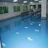 Peinture époxy liquide pour sols, résistante aux rayures, haute résistance, durable, auto-nivelante, résistante aux acides et aux alcalis, imperméable, application au pinceau