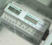 Medidor de Energía Trifásico Inteligente Modbus 100A RS485, Medidor de Potencia Digital con Precisión de 0.5s, Riel DIN KPM33B